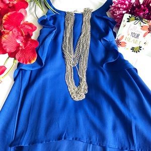 Royal Blue Women’s top. Size Large (fits Medium)